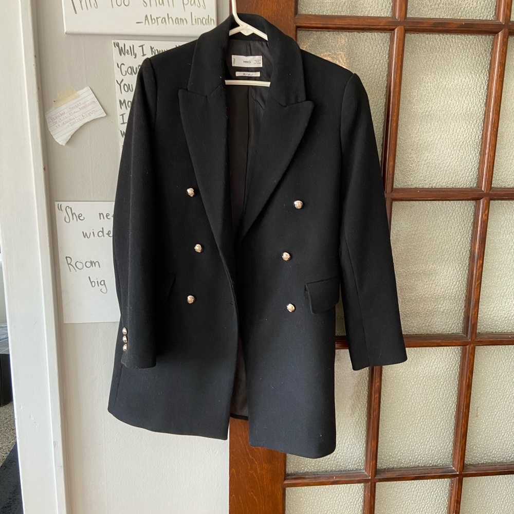 Mango wool blend coat